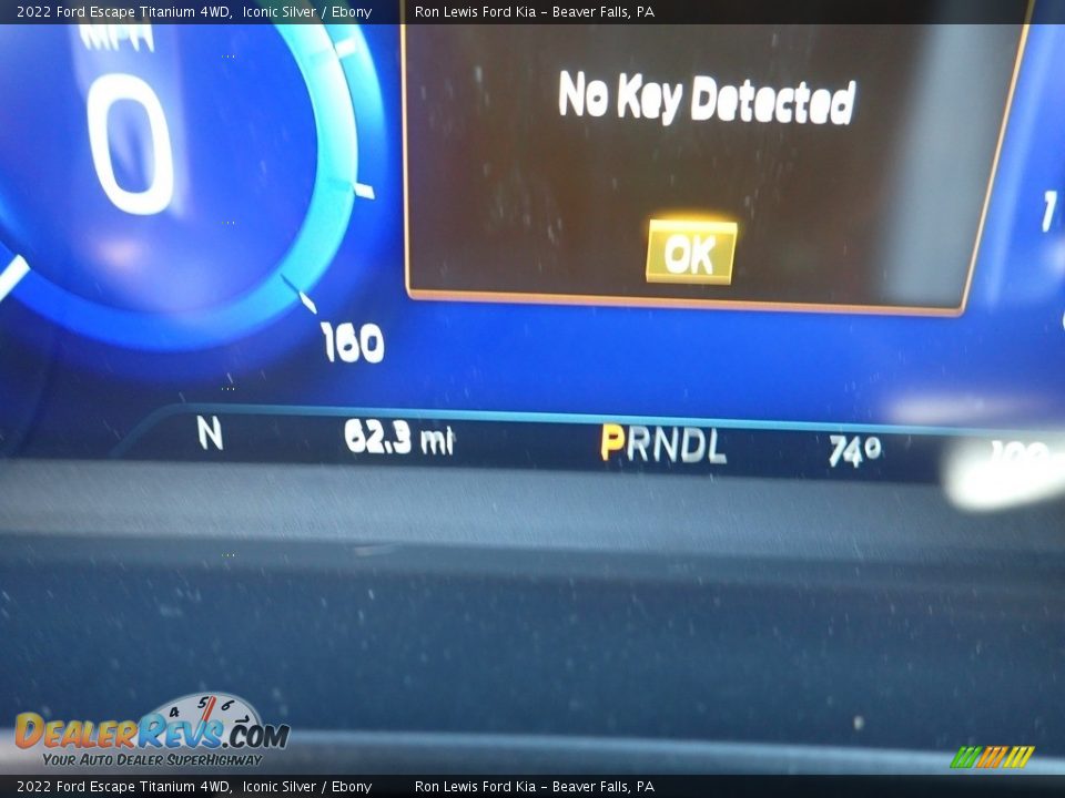 2022 Ford Escape Titanium 4WD Iconic Silver / Ebony Photo #16