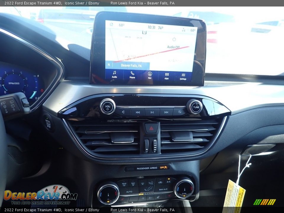 2022 Ford Escape Titanium 4WD Iconic Silver / Ebony Photo #17