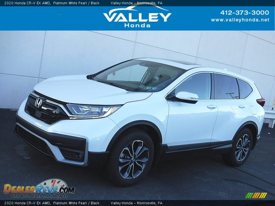 2020 Honda CR-V EX AWD Platinum White Pearl / Black Photo #1