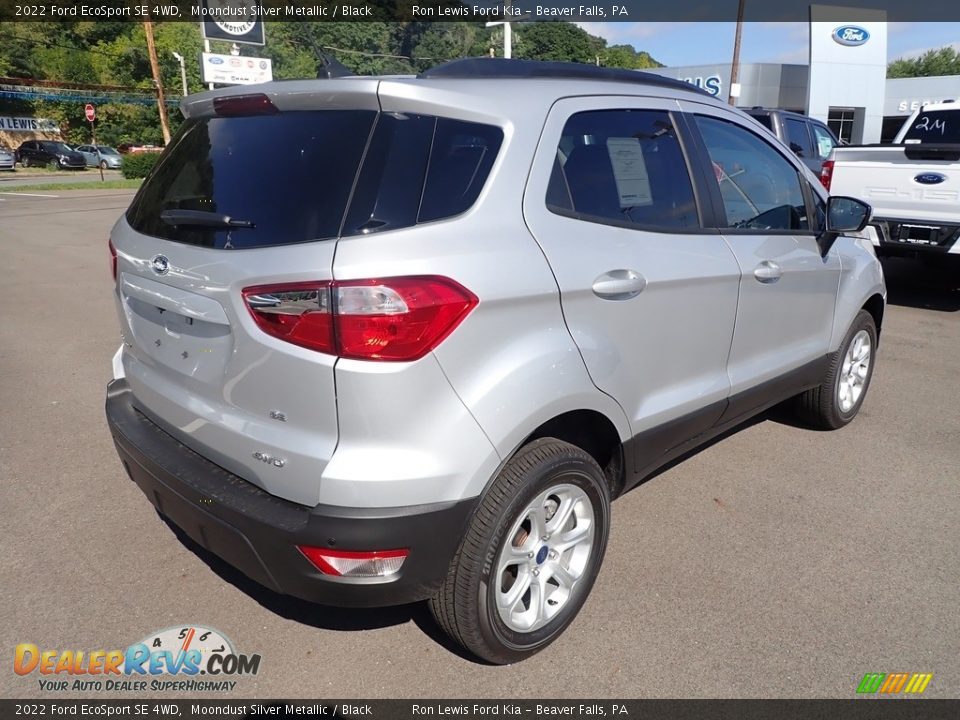 2022 Ford EcoSport SE 4WD Moondust Silver Metallic / Black Photo #8