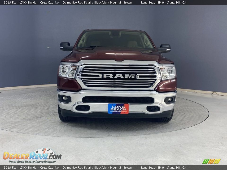 2019 Ram 1500 Big Horn Crew Cab 4x4 Delmonico Red Pearl / Black/Light Mountain Brown Photo #2