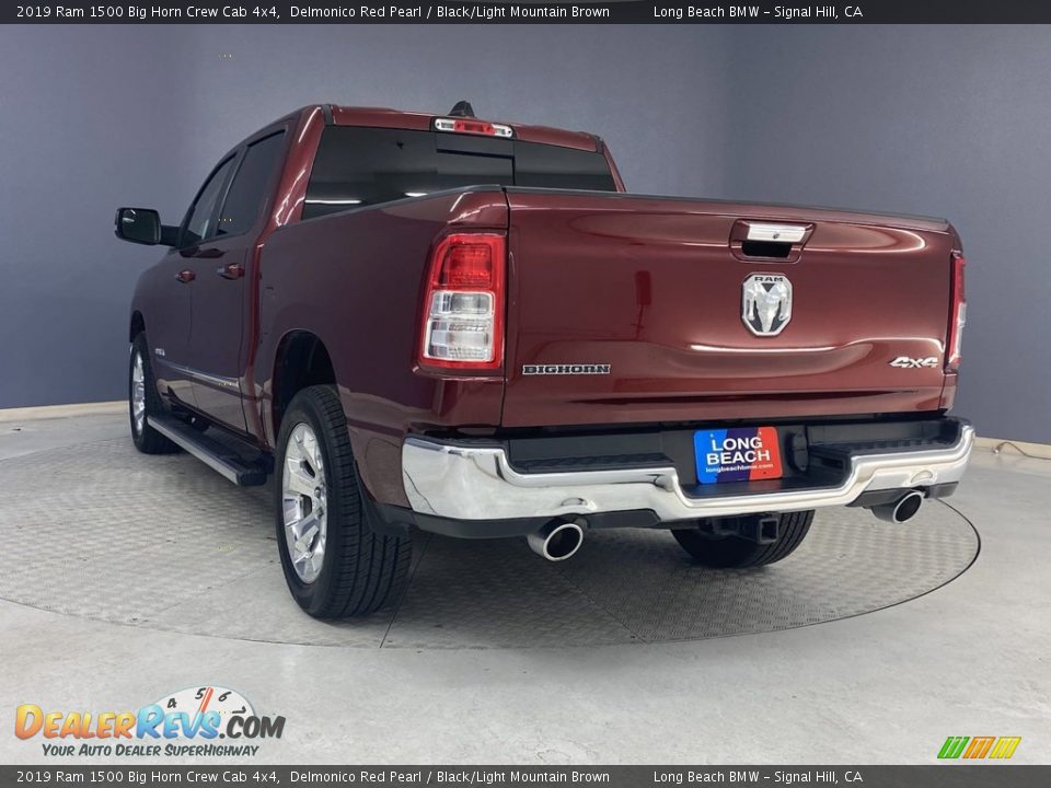 2019 Ram 1500 Big Horn Crew Cab 4x4 Delmonico Red Pearl / Black/Light Mountain Brown Photo #3