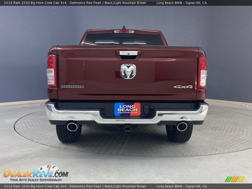 2019 Ram 1500 Big Horn Crew Cab 4x4 Delmonico Red Pearl / Black/Light Mountain Brown Photo #4