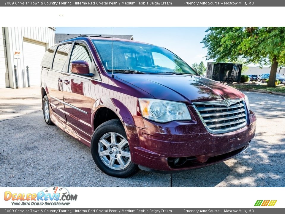 2009 Chrysler Town & Country Touring Inferno Red Crystal Pearl / Medium Pebble Beige/Cream Photo #1