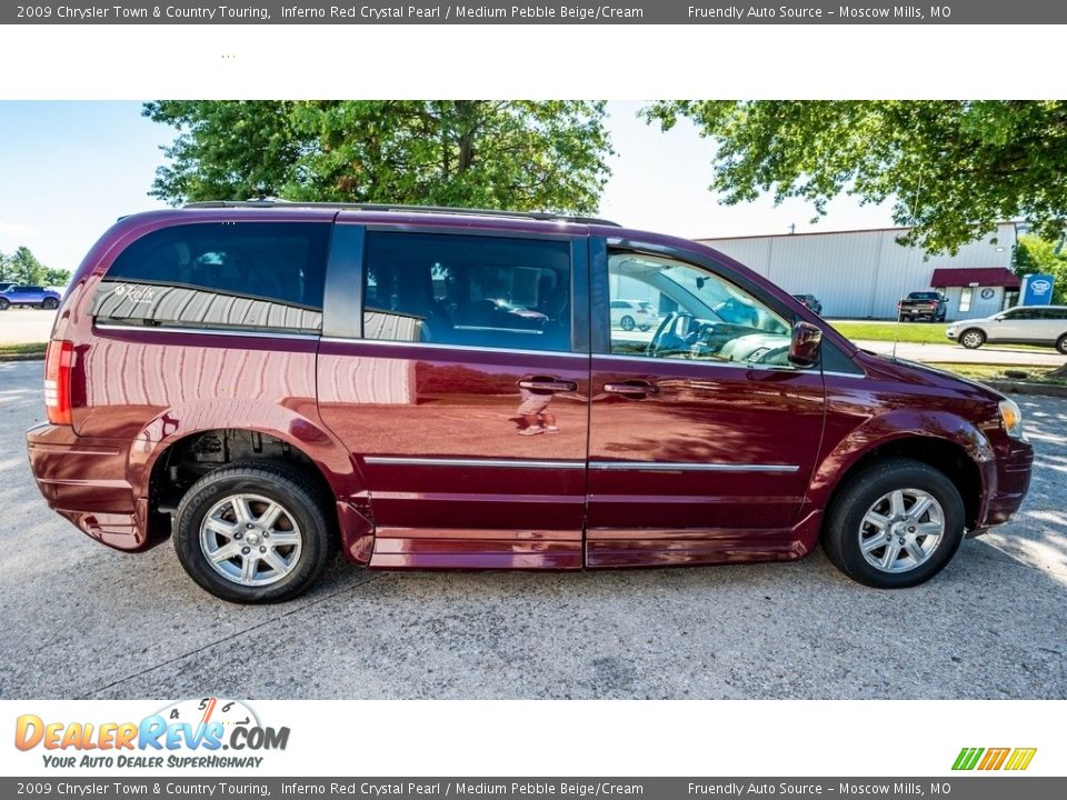 2009 Chrysler Town & Country Touring Inferno Red Crystal Pearl / Medium Pebble Beige/Cream Photo #3