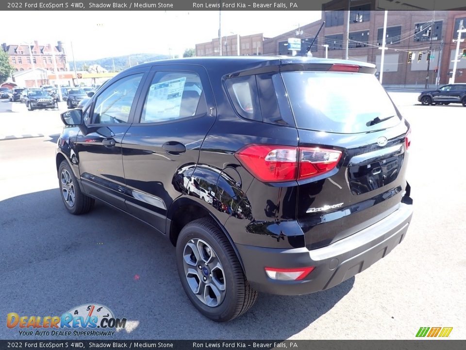 2022 Ford EcoSport S 4WD Shadow Black / Medium Stone Photo #6