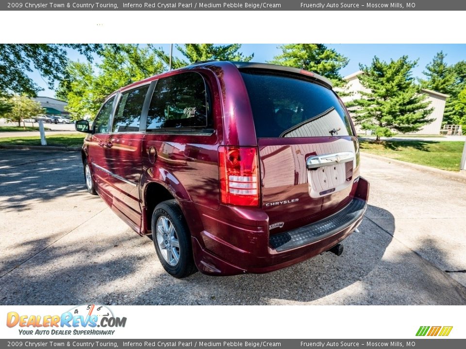 2009 Chrysler Town & Country Touring Inferno Red Crystal Pearl / Medium Pebble Beige/Cream Photo #6