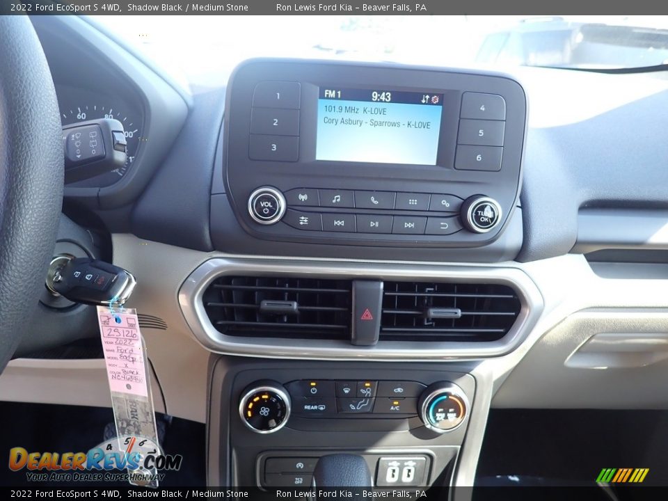 2022 Ford EcoSport S 4WD Shadow Black / Medium Stone Photo #17