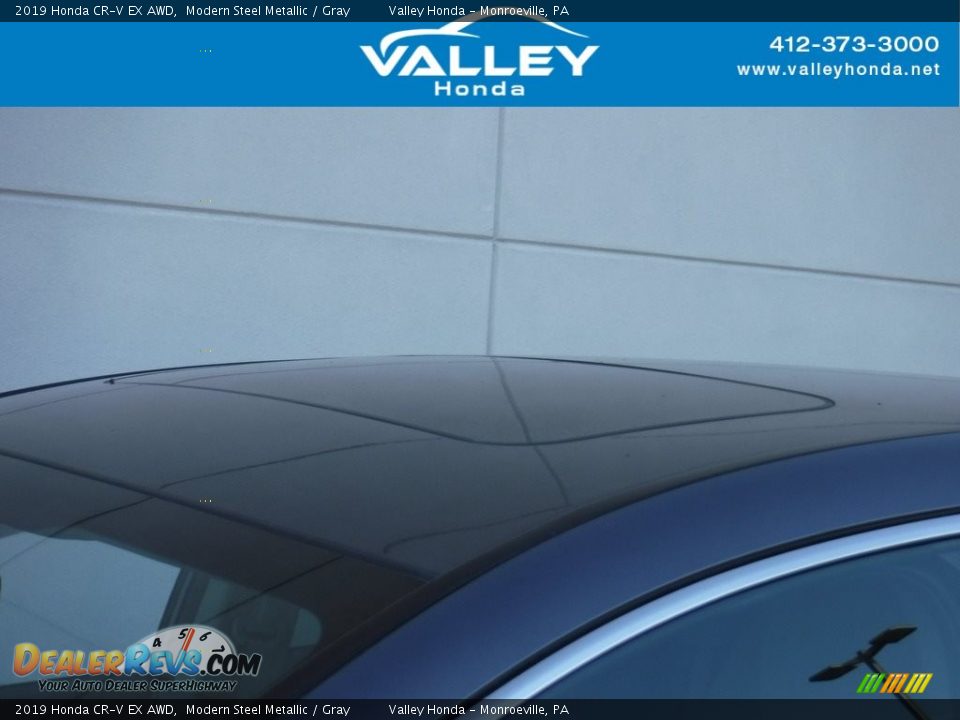 2019 Honda CR-V EX AWD Modern Steel Metallic / Gray Photo #3