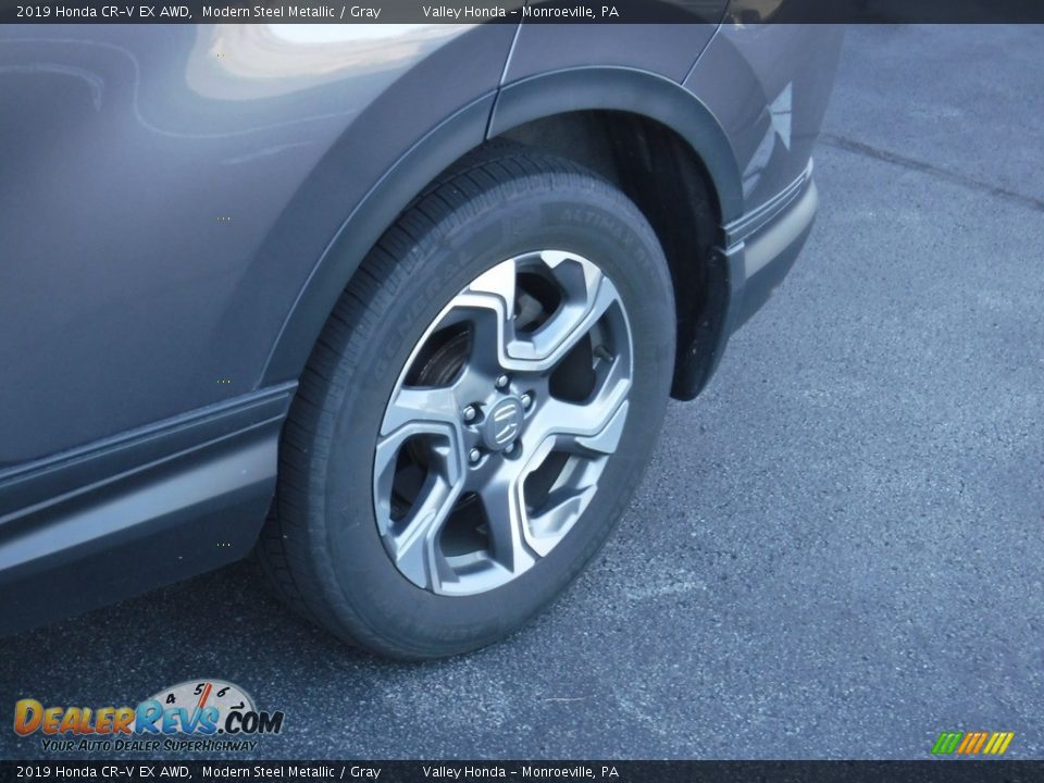 2019 Honda CR-V EX AWD Modern Steel Metallic / Gray Photo #4