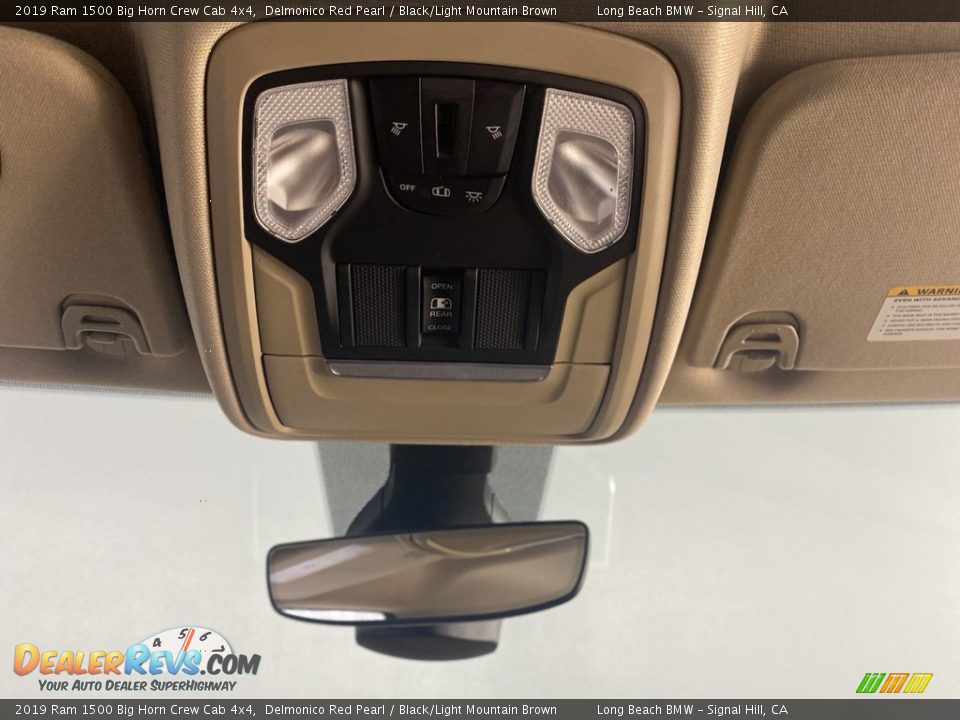 2019 Ram 1500 Big Horn Crew Cab 4x4 Delmonico Red Pearl / Black/Light Mountain Brown Photo #28