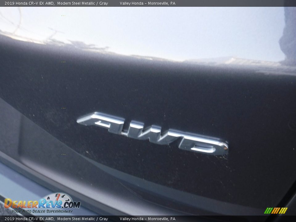 2019 Honda CR-V EX AWD Modern Steel Metallic / Gray Photo #8