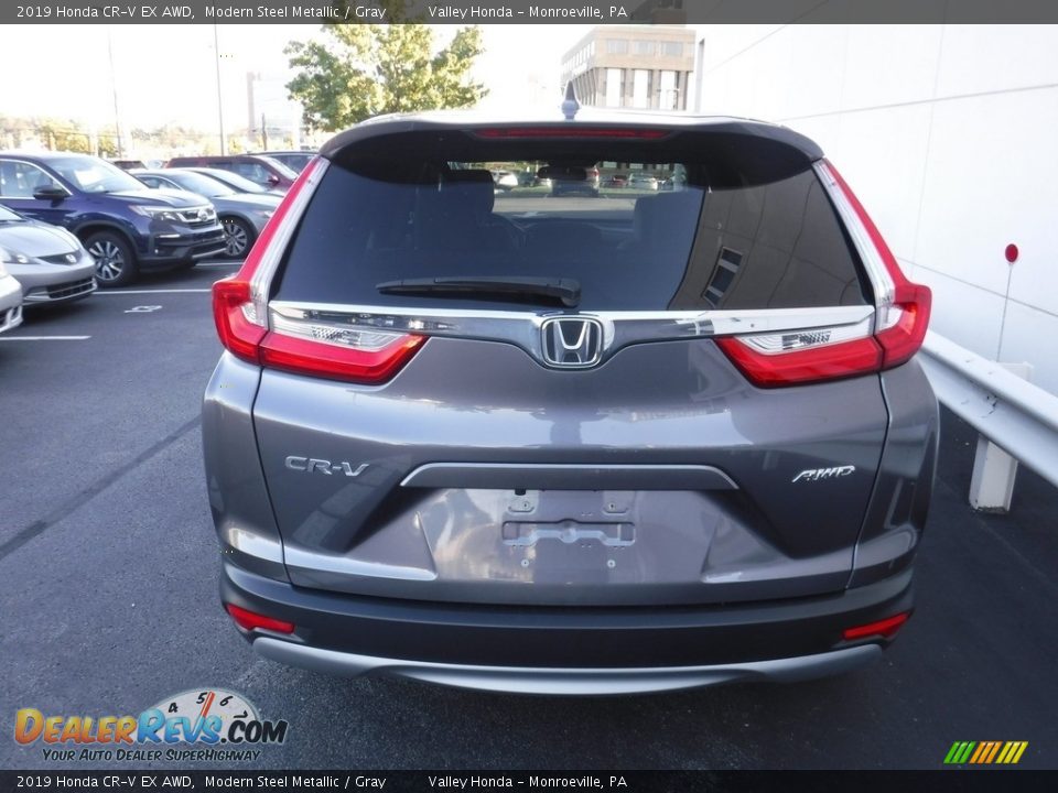 2019 Honda CR-V EX AWD Modern Steel Metallic / Gray Photo #9