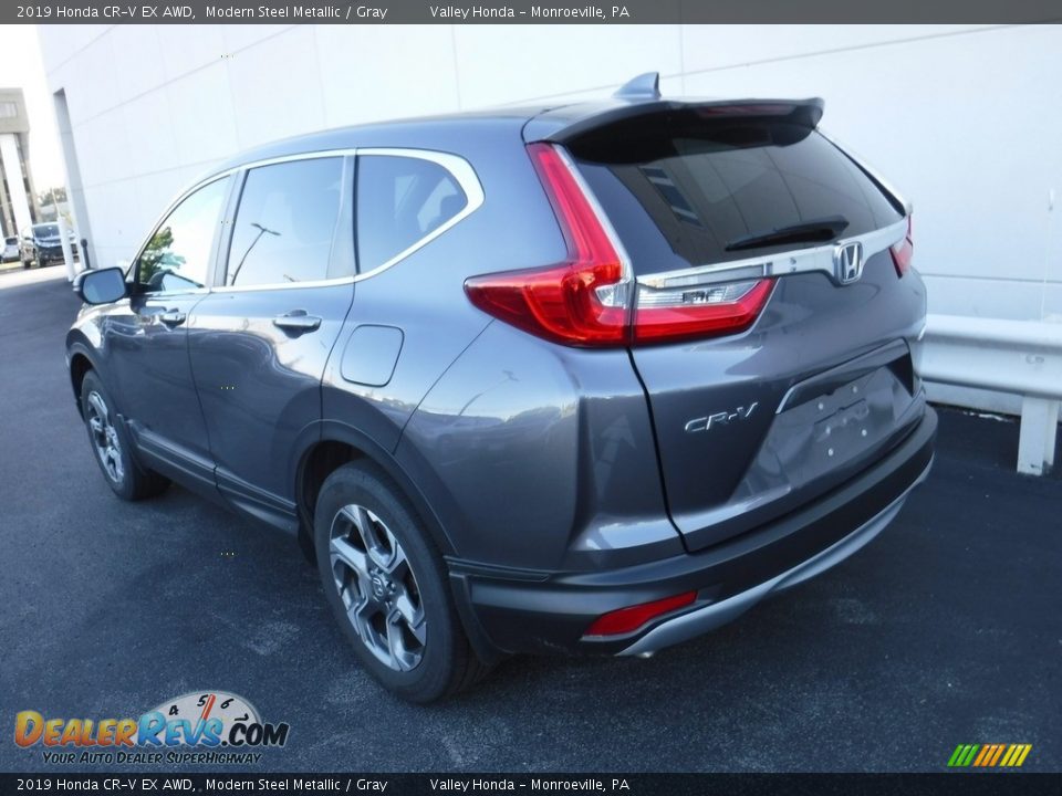 2019 Honda CR-V EX AWD Modern Steel Metallic / Gray Photo #10
