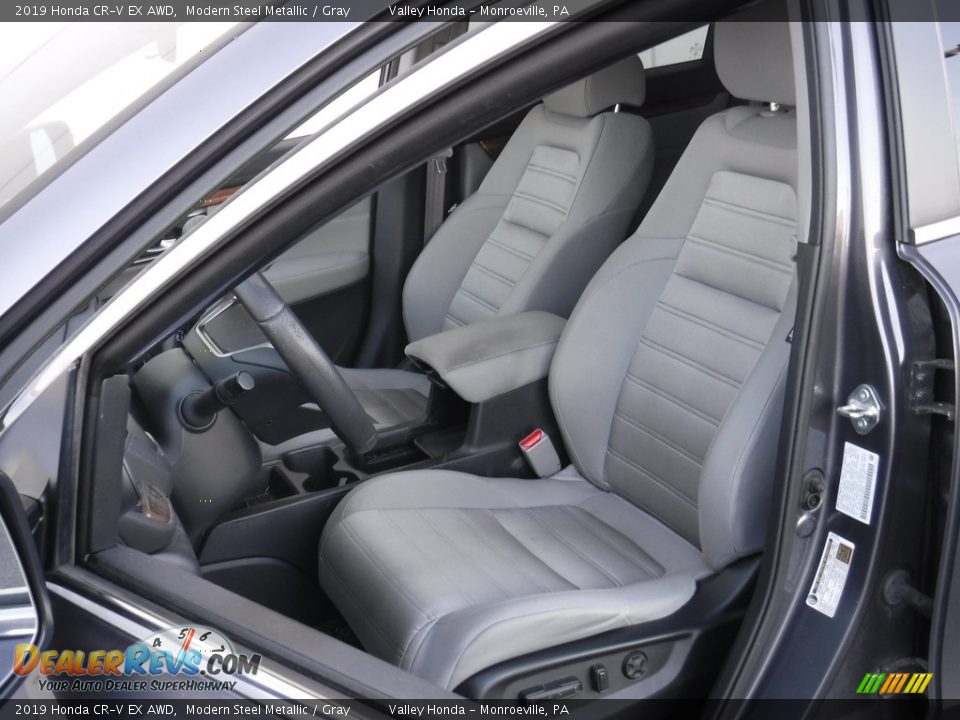 2019 Honda CR-V EX AWD Modern Steel Metallic / Gray Photo #13