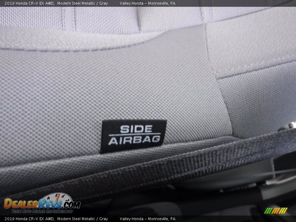 2019 Honda CR-V EX AWD Modern Steel Metallic / Gray Photo #14