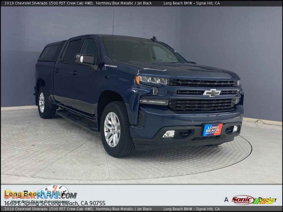 2019 Chevrolet Silverado 1500 RST Crew Cab 4WD Northsky Blue Metallic / Jet Black Photo #1