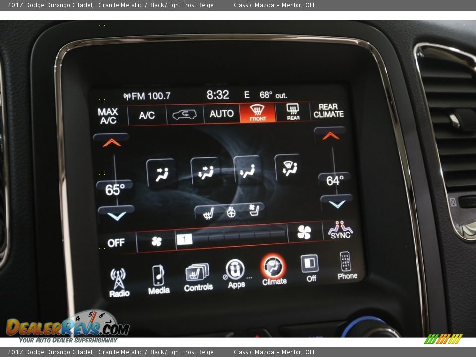 Controls of 2017 Dodge Durango Citadel Photo #11