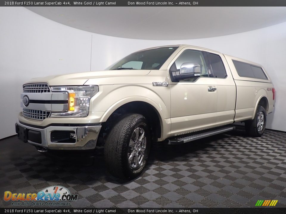 White Gold 2018 Ford F150 Lariat SuperCab 4x4 Photo #9