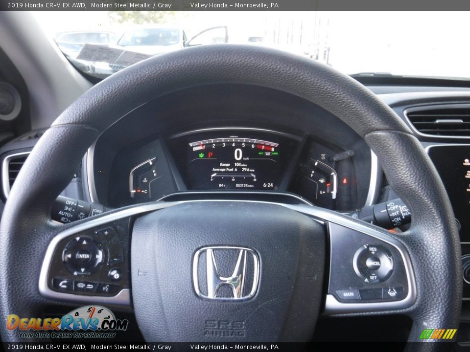 2019 Honda CR-V EX AWD Modern Steel Metallic / Gray Photo #23