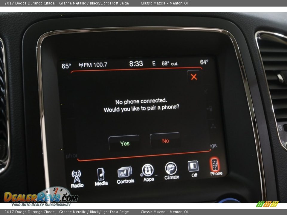 Controls of 2017 Dodge Durango Citadel Photo #12