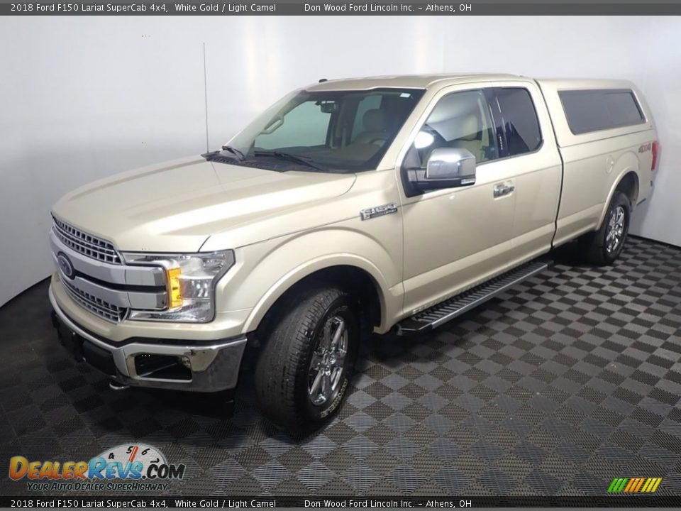 White Gold 2018 Ford F150 Lariat SuperCab 4x4 Photo #10