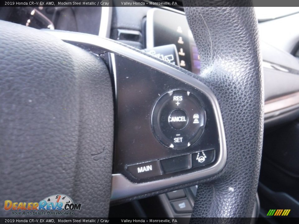 2019 Honda CR-V EX AWD Modern Steel Metallic / Gray Photo #25