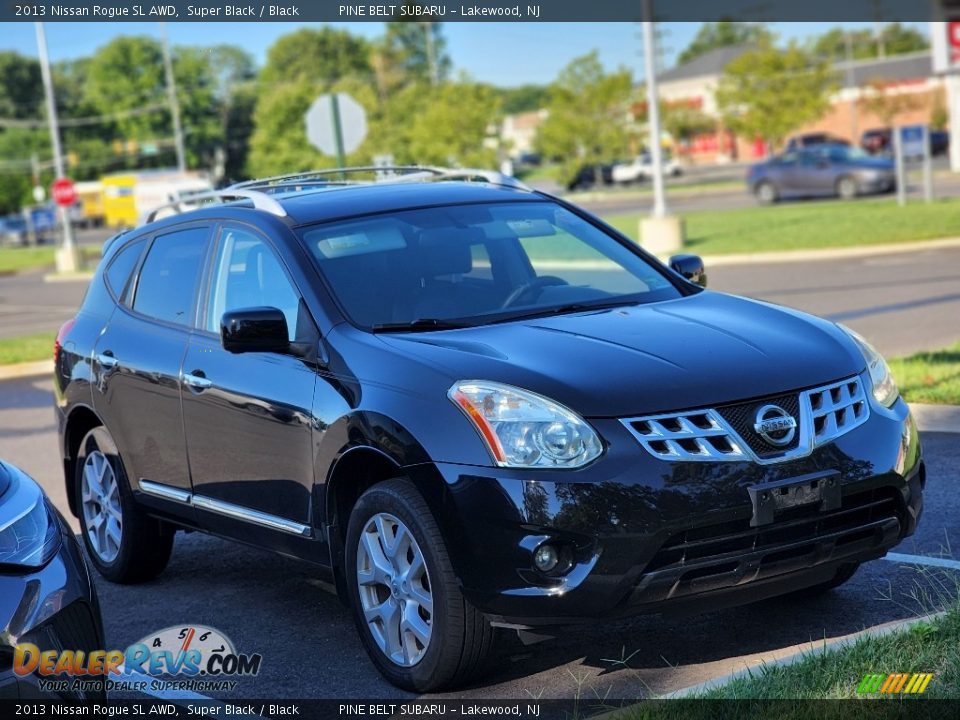 2013 Nissan Rogue SL AWD Super Black / Black Photo #3