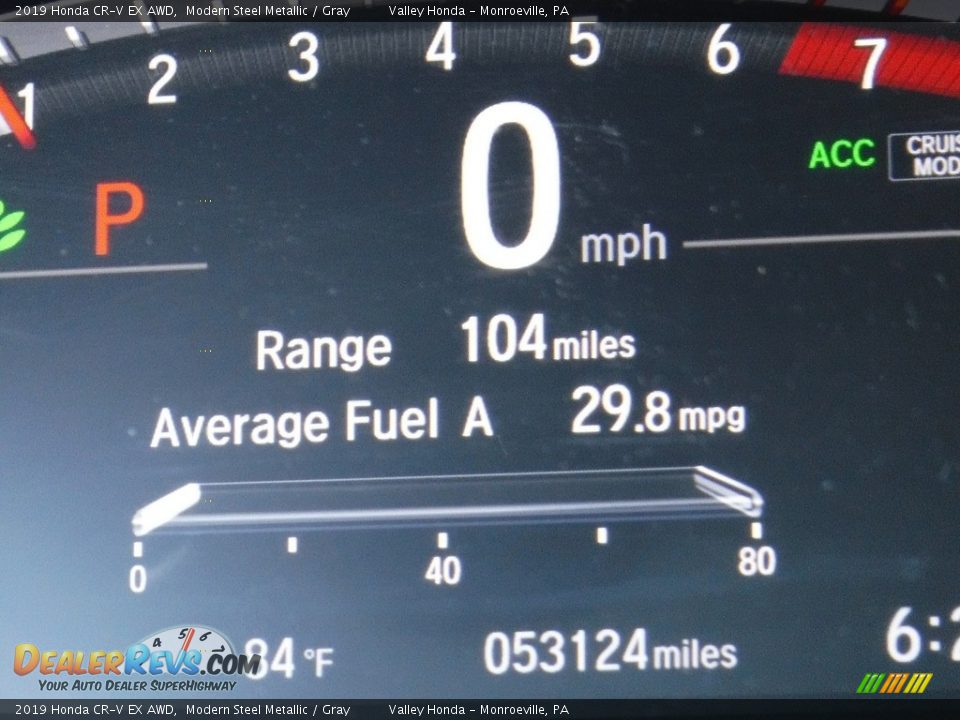 2019 Honda CR-V EX AWD Modern Steel Metallic / Gray Photo #32