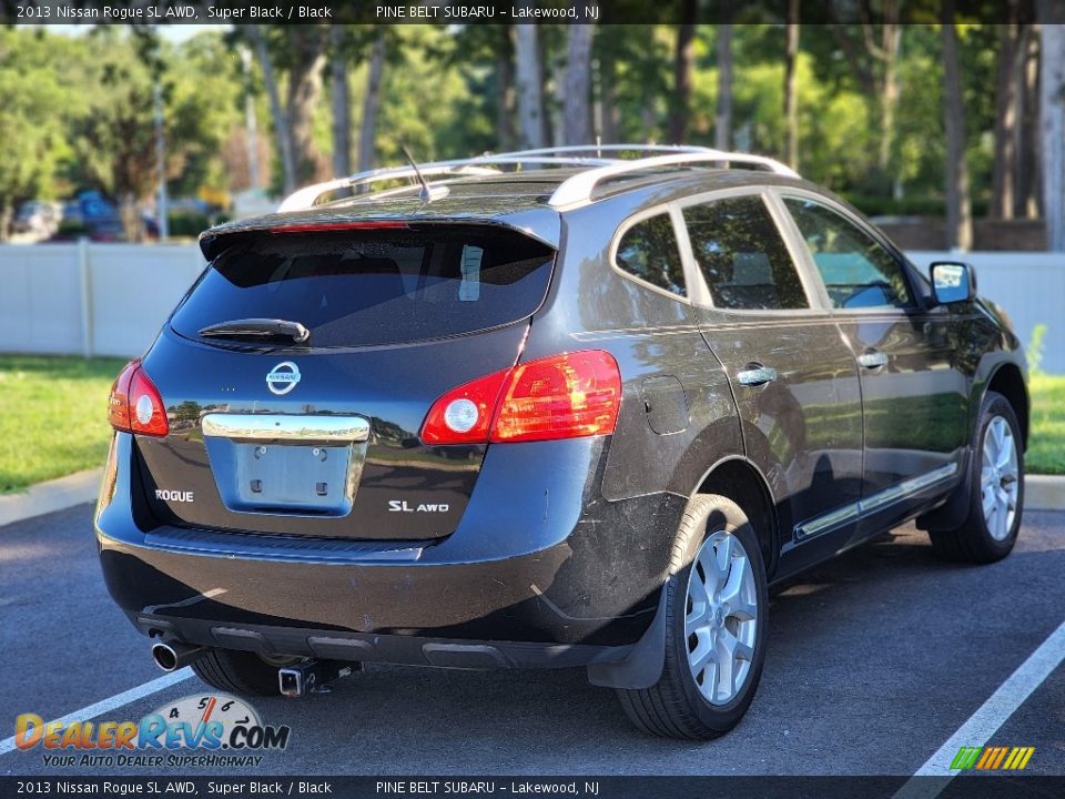 2013 Nissan Rogue SL AWD Super Black / Black Photo #7