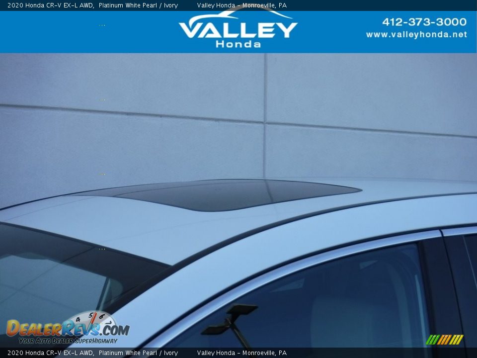 2020 Honda CR-V EX-L AWD Platinum White Pearl / Ivory Photo #3