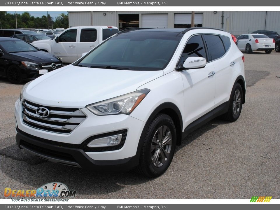 2014 Hyundai Santa Fe Sport FWD Frost White Pearl / Gray Photo #1