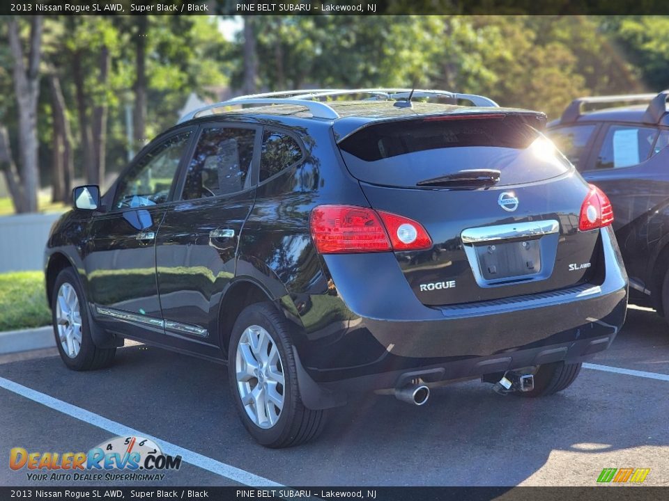 2013 Nissan Rogue SL AWD Super Black / Black Photo #9