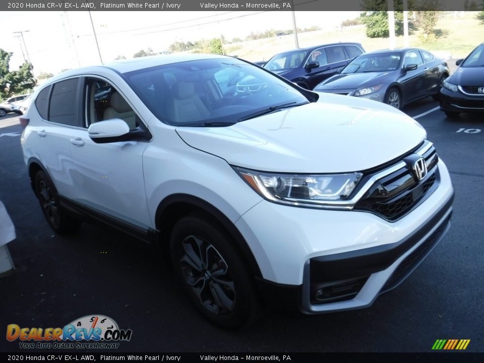 2020 Honda CR-V EX-L AWD Platinum White Pearl / Ivory Photo #6