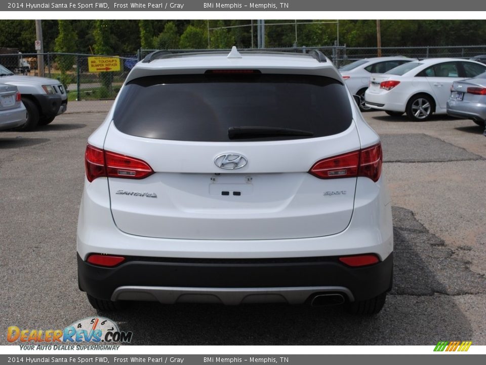 2014 Hyundai Santa Fe Sport FWD Frost White Pearl / Gray Photo #4