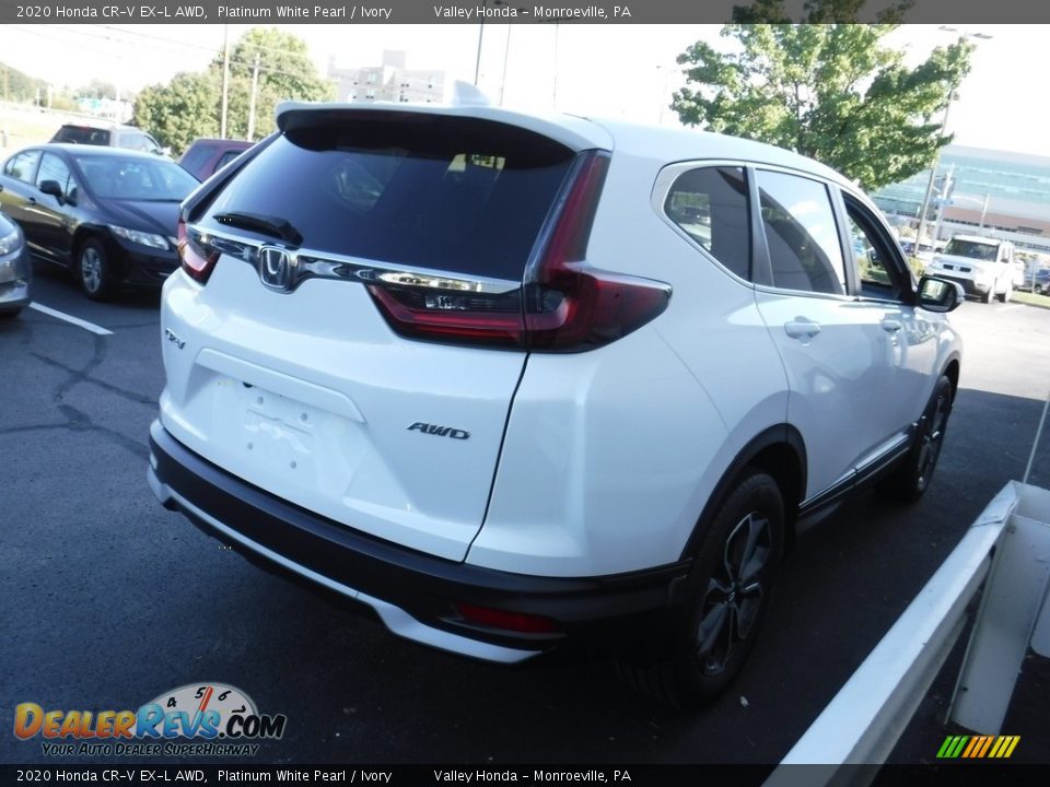 2020 Honda CR-V EX-L AWD Platinum White Pearl / Ivory Photo #7