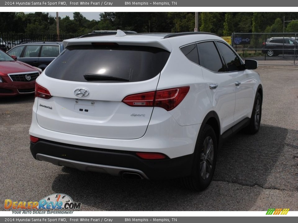 2014 Hyundai Santa Fe Sport FWD Frost White Pearl / Gray Photo #5