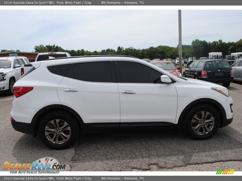 2014 Hyundai Santa Fe Sport FWD Frost White Pearl / Gray Photo #6