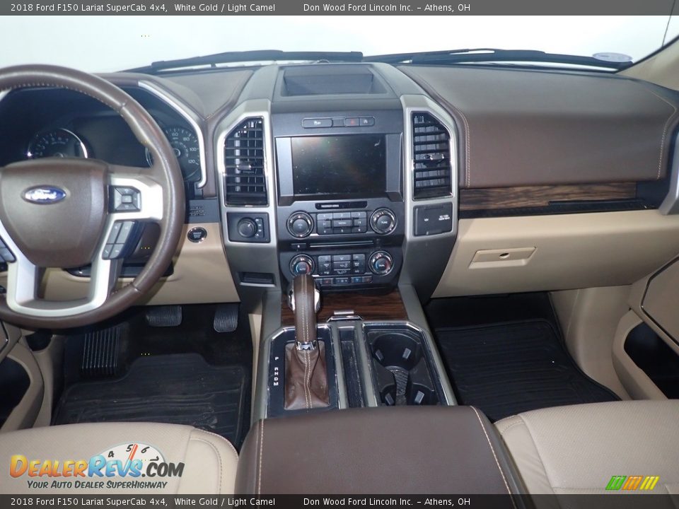 Dashboard of 2018 Ford F150 Lariat SuperCab 4x4 Photo #27