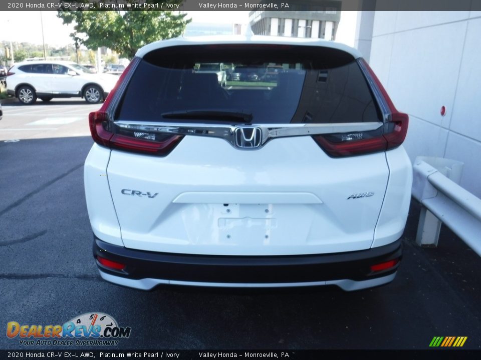 2020 Honda CR-V EX-L AWD Platinum White Pearl / Ivory Photo #8