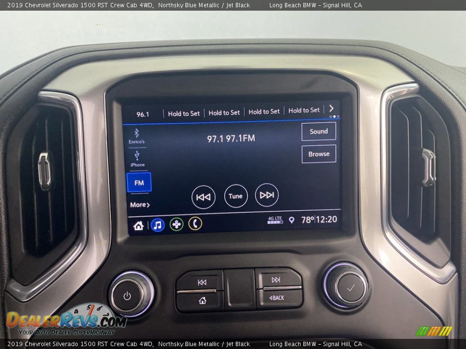 2019 Chevrolet Silverado 1500 RST Crew Cab 4WD Northsky Blue Metallic / Jet Black Photo #22