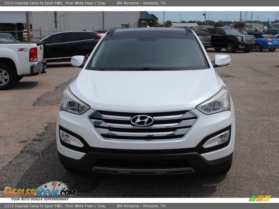 2014 Hyundai Santa Fe Sport FWD Frost White Pearl / Gray Photo #8