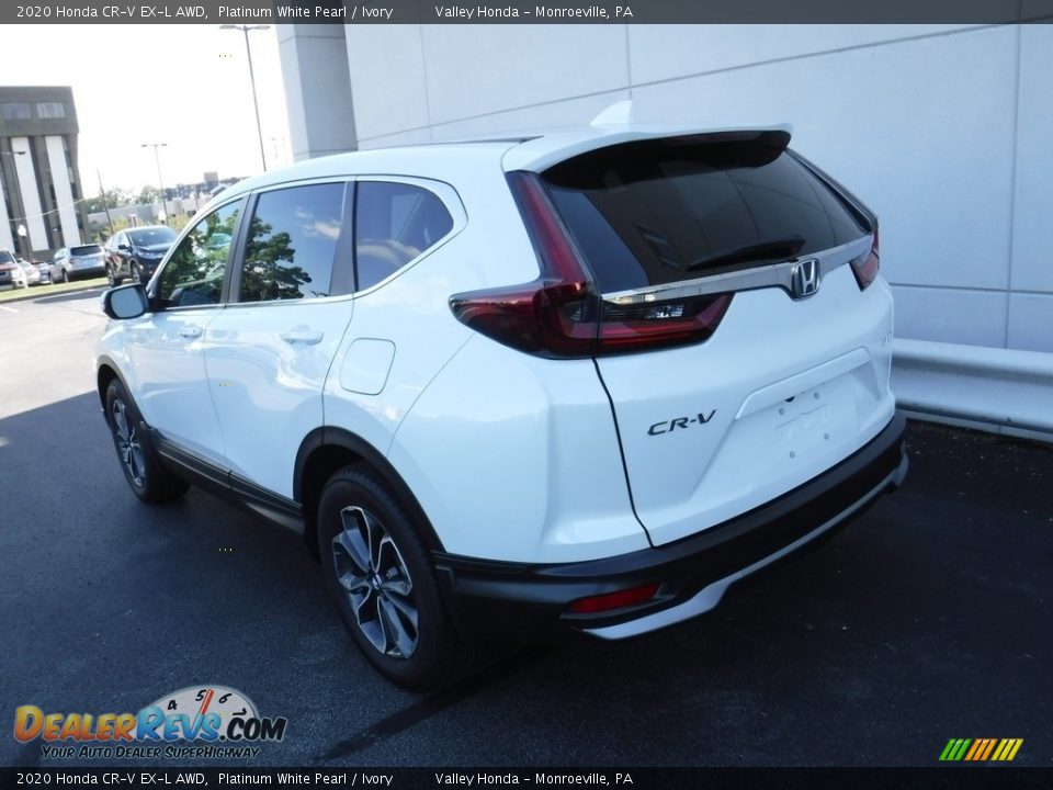 2020 Honda CR-V EX-L AWD Platinum White Pearl / Ivory Photo #10