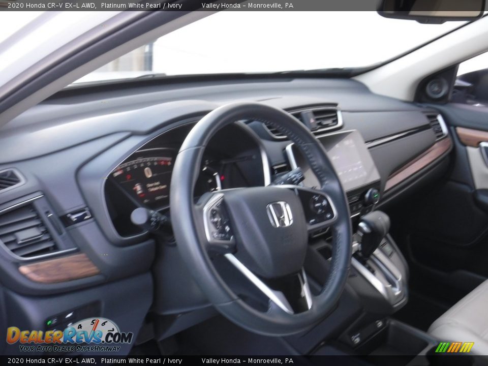 2020 Honda CR-V EX-L AWD Platinum White Pearl / Ivory Photo #12