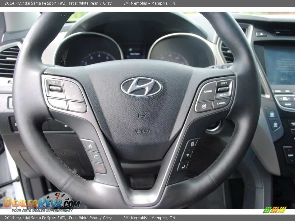 2014 Hyundai Santa Fe Sport FWD Frost White Pearl / Gray Photo #12