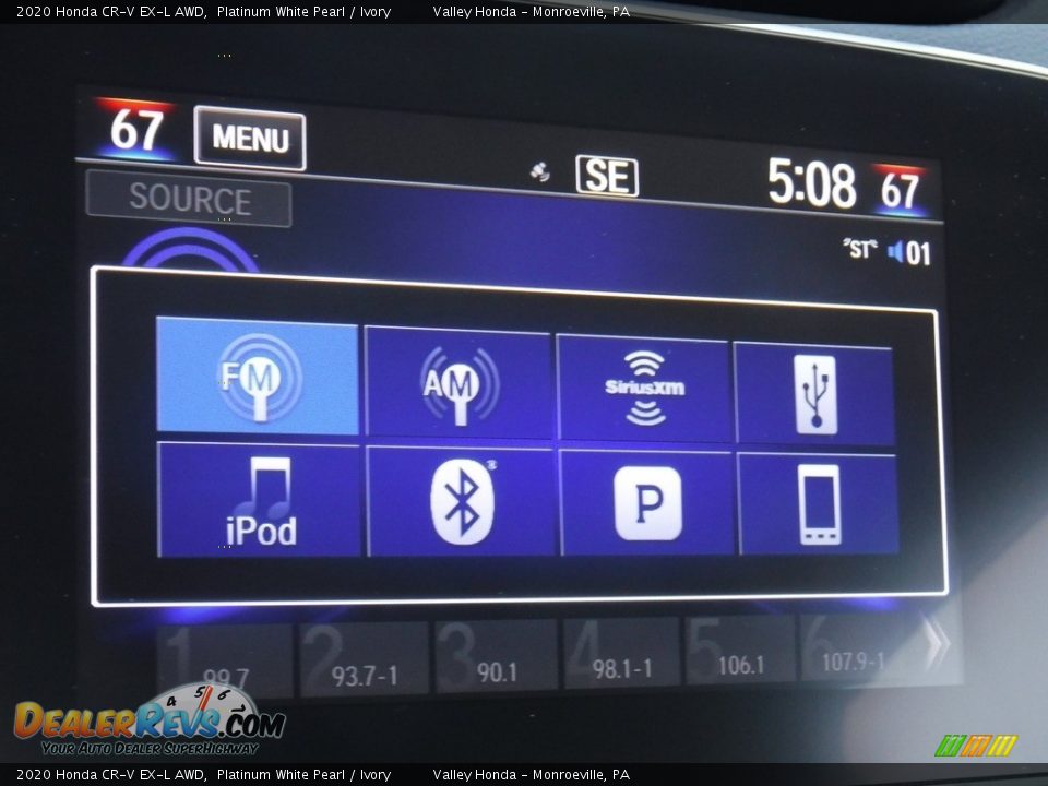 2020 Honda CR-V EX-L AWD Platinum White Pearl / Ivory Photo #17