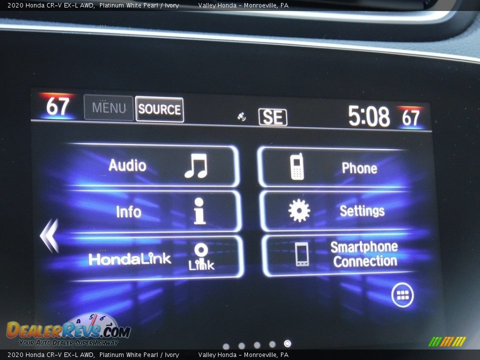 2020 Honda CR-V EX-L AWD Platinum White Pearl / Ivory Photo #18