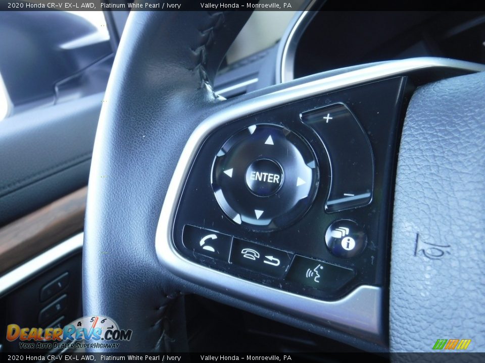 2020 Honda CR-V EX-L AWD Platinum White Pearl / Ivory Photo #25
