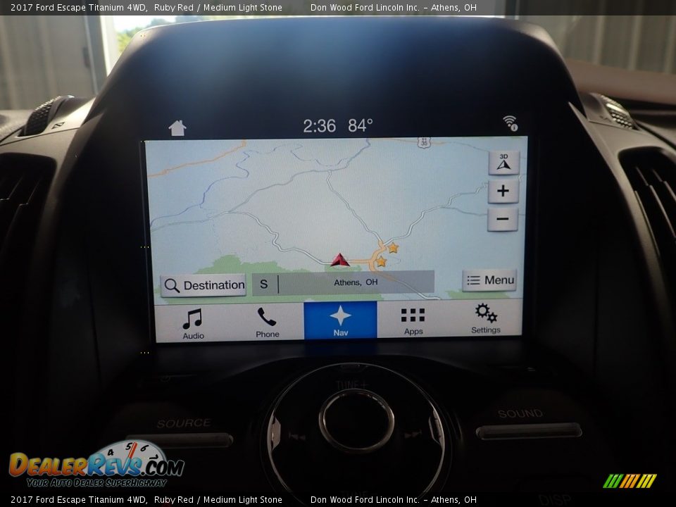 2017 Ford Escape Titanium 4WD Ruby Red / Medium Light Stone Photo #2
