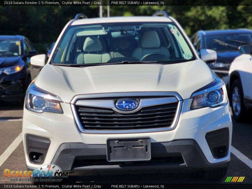 2019 Subaru Forester 2.5i Premium Crystal White Pearl / Gray Photo #3
